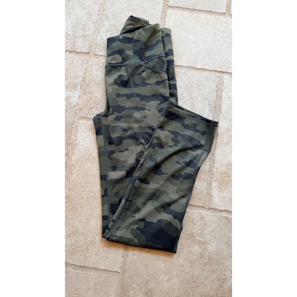 Duluth Trading Co Pants Jumpsuits Olive Green Camo Leggings Size S x 31